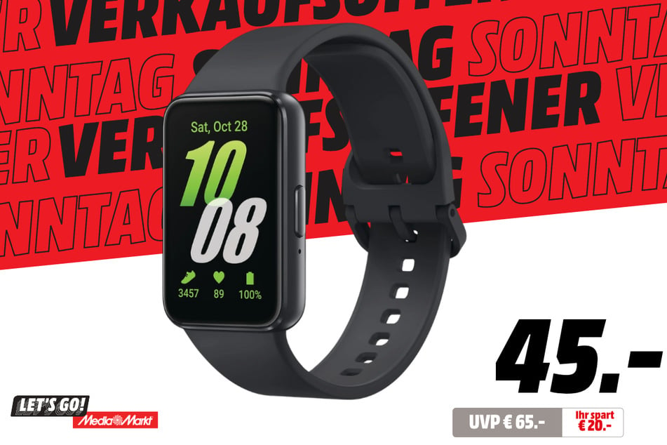 Samsung-Fitnesstracker für 45 statt 65 Euro.