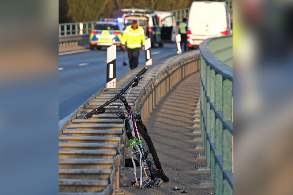 Serious bicycle accident Thursday morning on the B173 near Lichtenstein.  A cyclist was seriously injured.