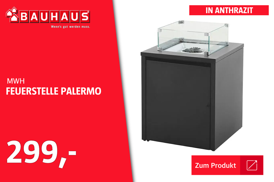 Feuerstelle in Anthrazit