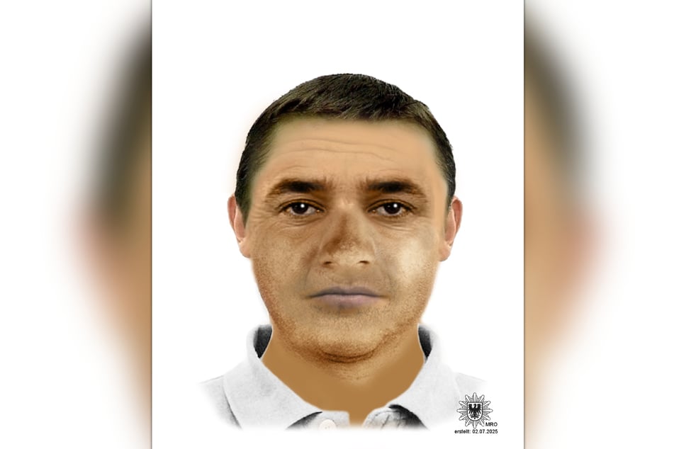 Mit diesem Phantombild sucht die Polizei Brandenburg nach dem Verdächtigen.
