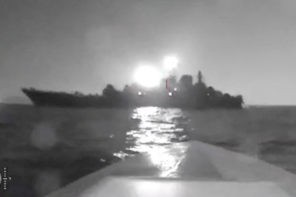 A Ukrainian drone also attacked a Russian landing ship in the port city of Novorossiysk.