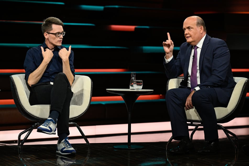 Journalist Robin Alexander (51, r.) im Gespräch mit Linken-Politiker Christian Schaft (35).