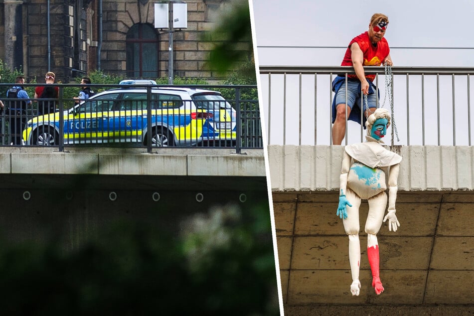 Dresden: Puppe löst Polizeieinsatz an Carolabrücke aus!