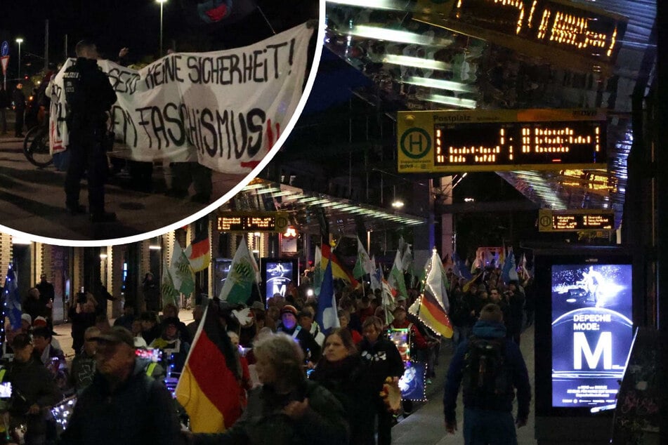 Dresden: "Reformation 2.0" trifft auf Antifa: Proteste in Dresden legen ÖPNV lahm