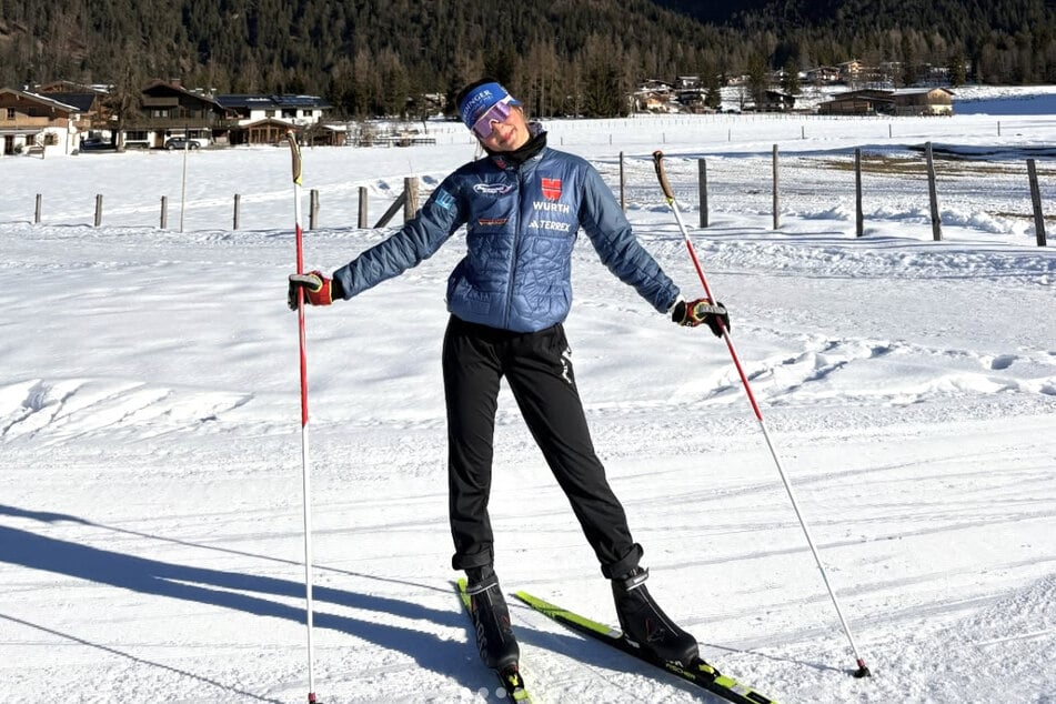 Die Erzgebirgerin tritt zum Finale des Alpencups schon nicht mehr an.