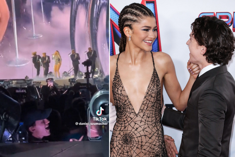 Zendaya and Tom Holland were caught singing Love on Top to one another at the Renaissance World Tour on Tuesday.
