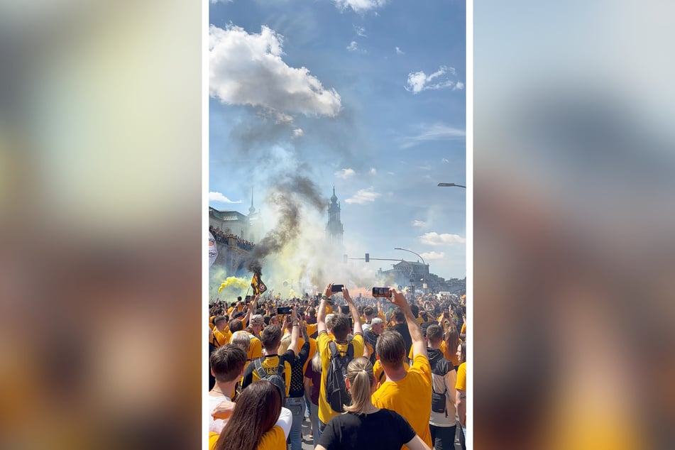 Die Ankunft der Dynamos versinkt im Nebel.