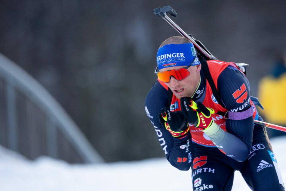 Biathlon-Star Erik Lesser (33) - hier zum letzten Mal als aktiver Wettkämpfer - kommt zu "MDR um 4" an den Schießstand.