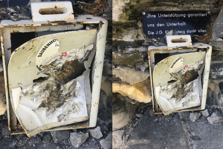 Diebstahl auf 2350 Metern: Welche dreisten Kletterer zerstörten diese Spendenbox?