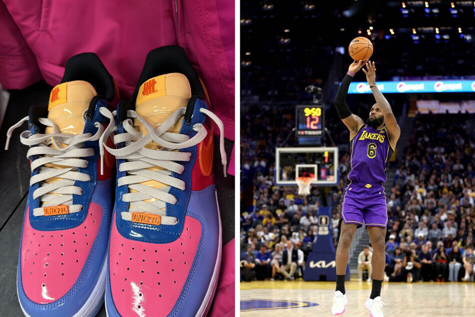On Tuesday night, NBA's biggest stars, like the Lakers' LeBron James (r.), showcased their best street-style ahead of the 2022-23 season opening tipoffs.