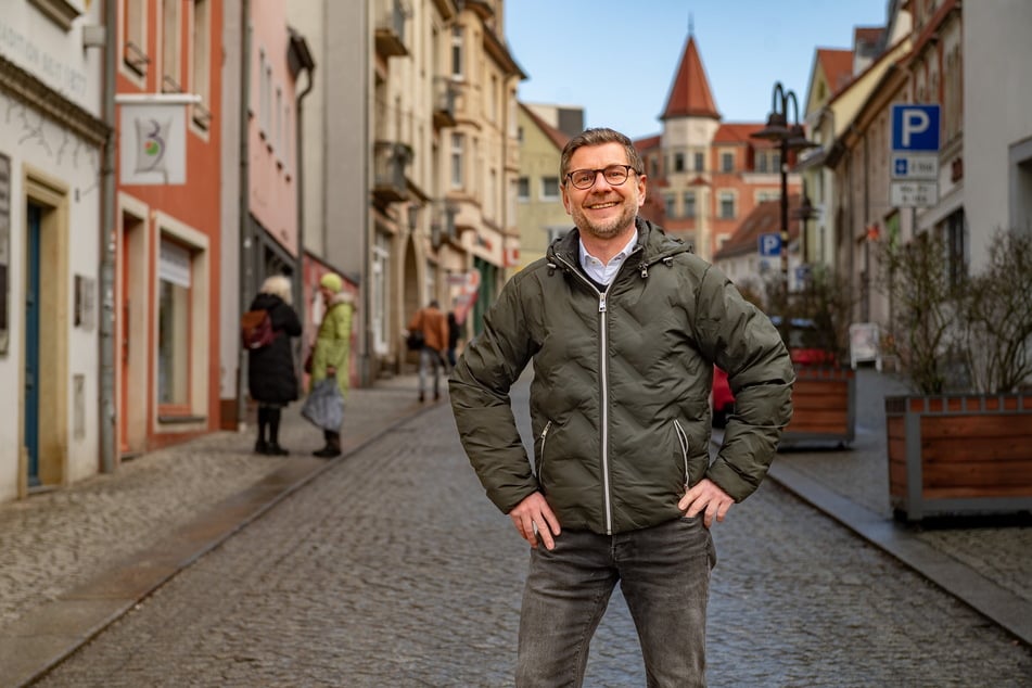 Thomas Tiebel (50) beteiligt sich als Vermieter an der Initiative gegen Leerstand. Er ist selbst Einzelhändler und Inhaber der Radeberger Destillation &amp; Liqueurfabrik.