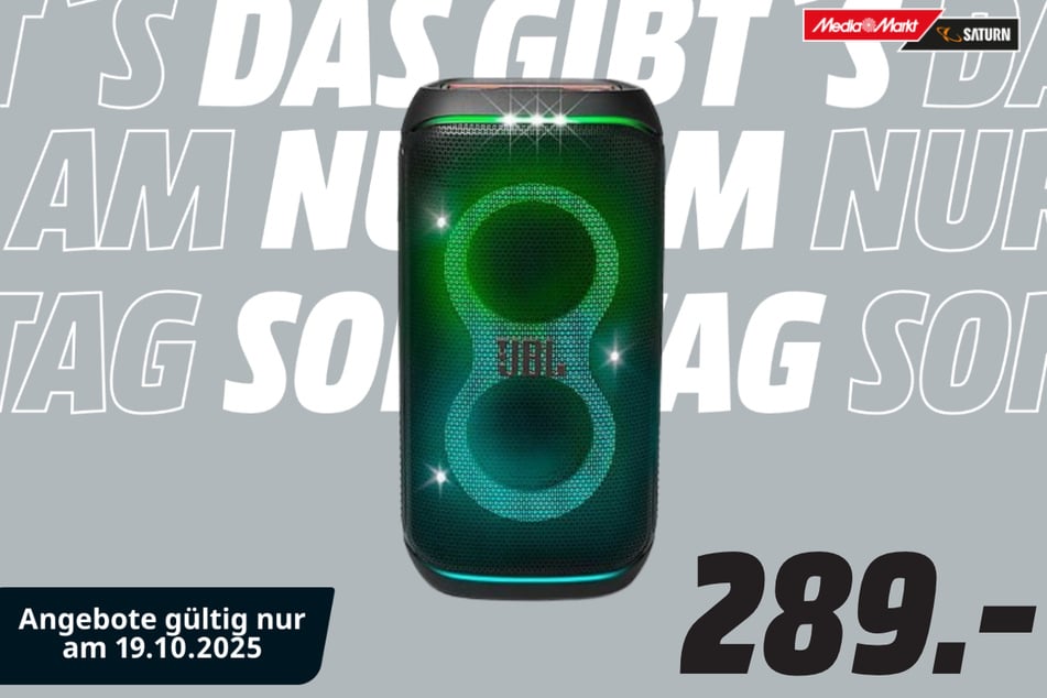 JBL-Partylautsprecher für 289 Euro.