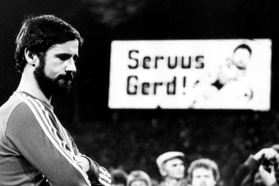 Gerd Müller bei seiner Verabschiedung im Jahr 1983.