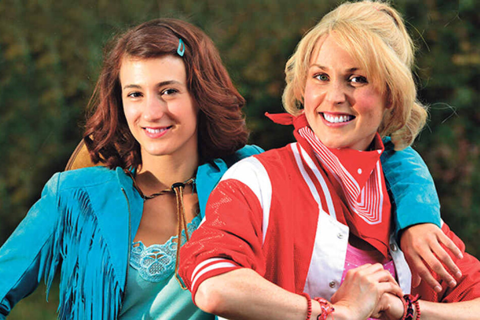 Eve Rades (Bibi Blocksberg, re.) und Vera Weichel (Tina Martin) sind die
Hauptdarstellerinnen der großen Musical-Show.