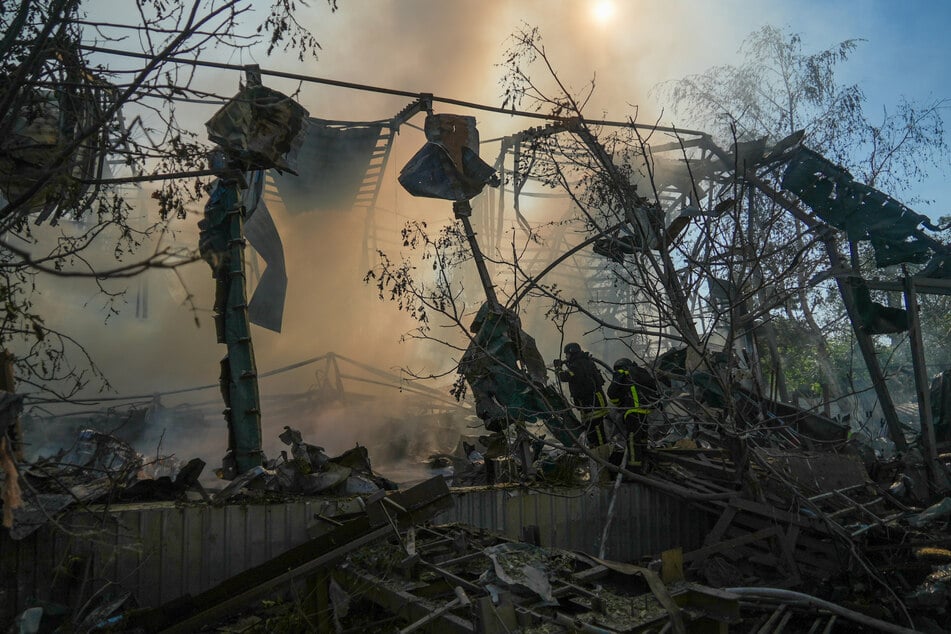 Die Großstadt Charkiw im Osten der Ukraine wird immer wieder von russischen Angriffen getroffen. Hier im Juli dieses Jahres.