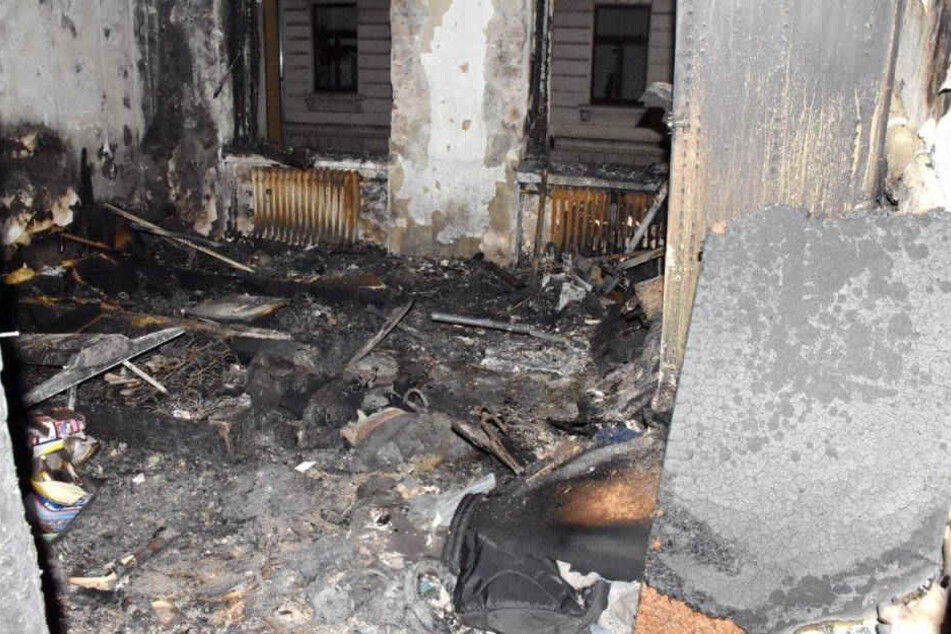 Die Brandwohnung blieb zunächst unbewohnbar.