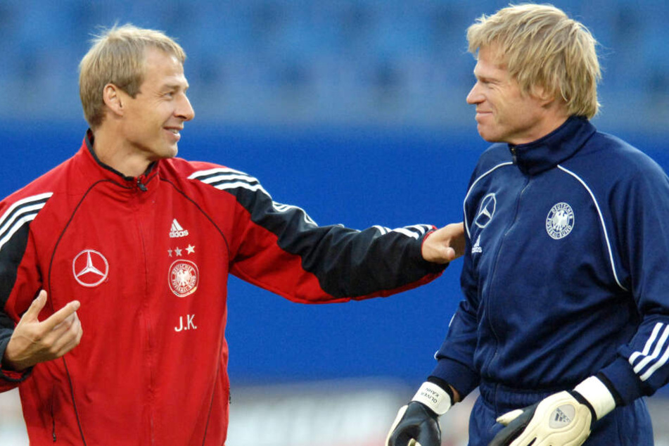 Jürgen Klinsmann (l.) und Oliver Kahn verbindet eine gemeinsame Vergangenheit.