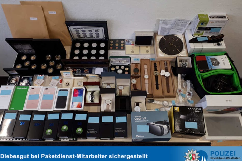 Ein Teil der Beute, die von der Polizei gesichert werden konnte.
