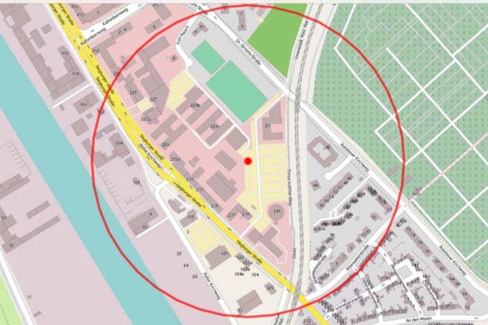 Der Evakuierungsring.