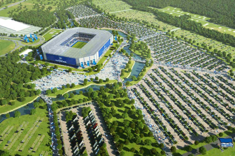 Herthas mögliche Arena im brandenburgischen Ludwigsfelde.