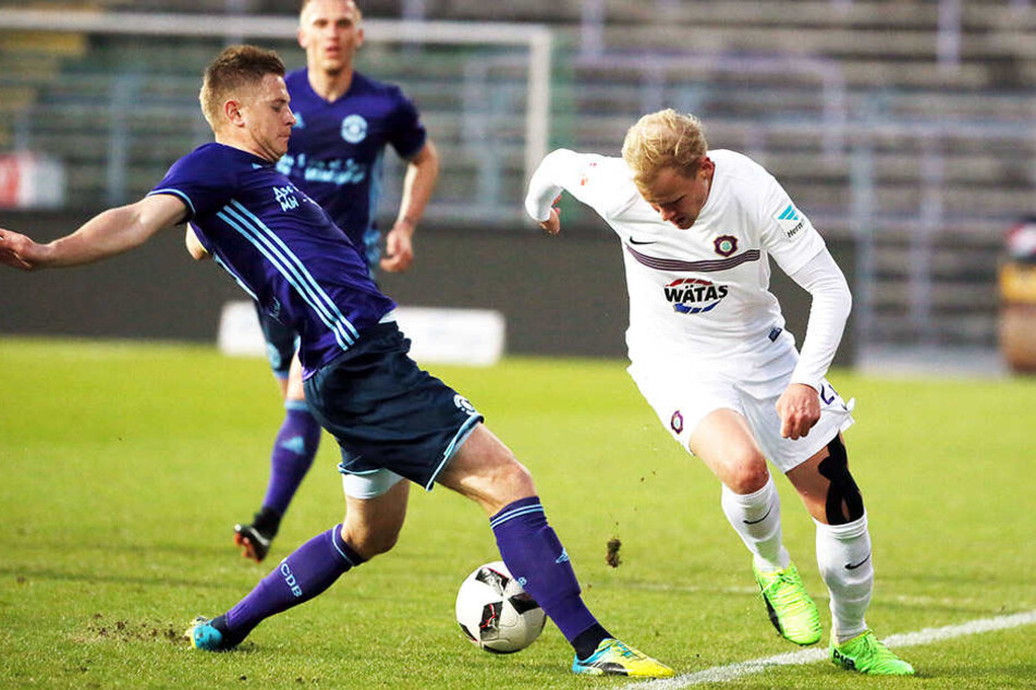 Sören Bertram gehörte bei Aue zu den Aktivposten.