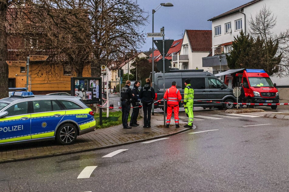 Der Bereich wurde weiträumig abgesperrt.