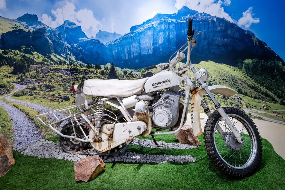 Der italienische Pozza Alpenscooter ist ebenfalls Teil der Ausstellung und wurde in den 1960er- und 70er-Jahren produziert.
