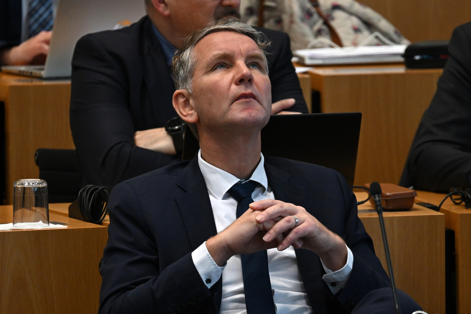 Thüringens AfD-Chef Björn Höcke (51) liegt in den Umfragen mit großem Abstand vorn. (Archivbild)