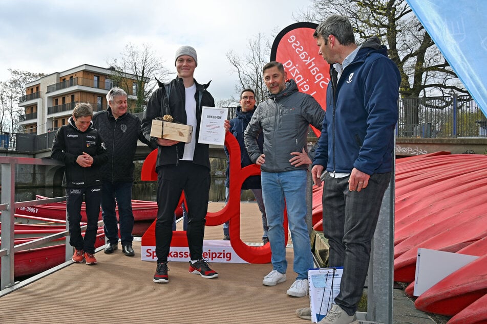Niklas Loßner (19, M.) durfte sich am Freitag über die Ehrung als Eliteschüler des Jahres freuen.