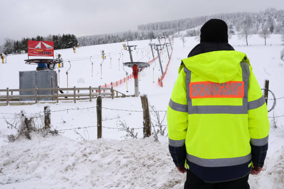In Willingen waren sämtliche Pisten und die dazugehörigen Parkplätze von Freitag bis einschließlich Sonntag gesperrt worden.