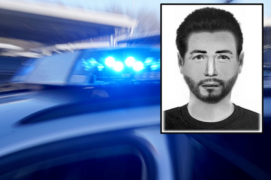 Mit diesem Phantombild wird nach dem Täter gesucht.