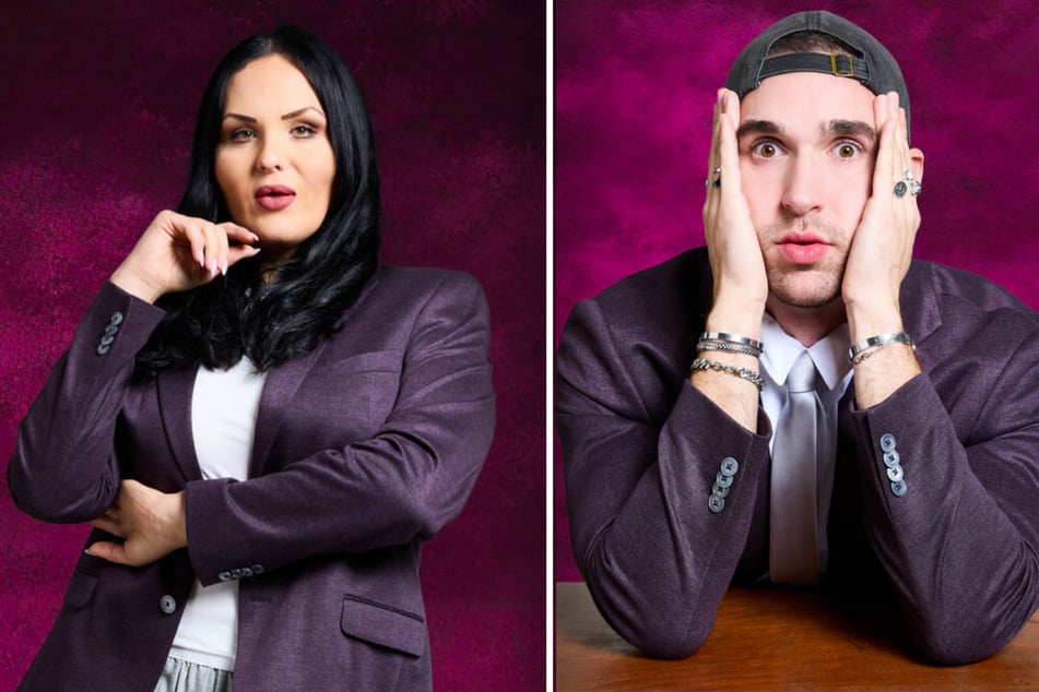 Lukas (25, r.) ist zwar aufseiten der Transfrau Jessica (25, l.), heißt ihre Spuck-Attacke aber nicht gut.