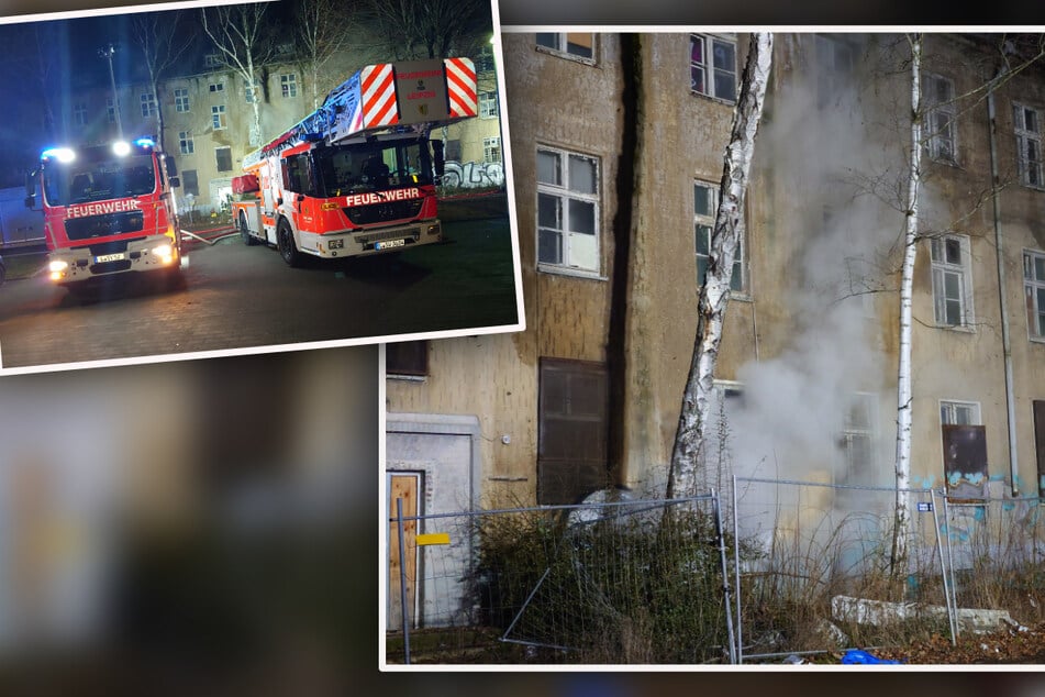 Leipzig: Verdacht eines Wohnungsbrandes: Feuerwehr rückt im Leipziger Norden an