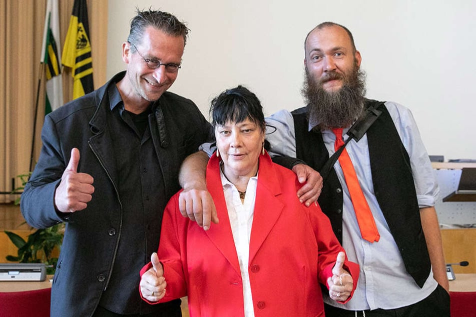 Noch ist die "Fraktion der Unabhängigen" in Gründung: Martin Schulte-Wissermann (48, Piraten), Manuela Graul (56, Bündnis Freie Bürger) und Max Aschenbach (34, Die PARTEI).
