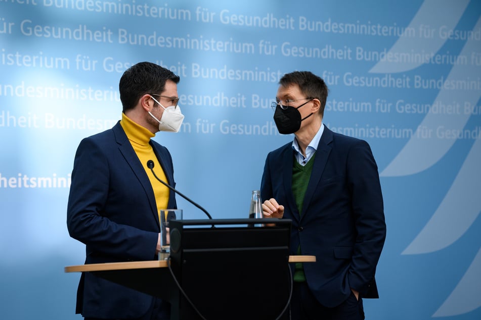 Gesundheitsminister Karl Lauterbach (59, SPD) und Justizminister Marco Buschmann (44, FDP).