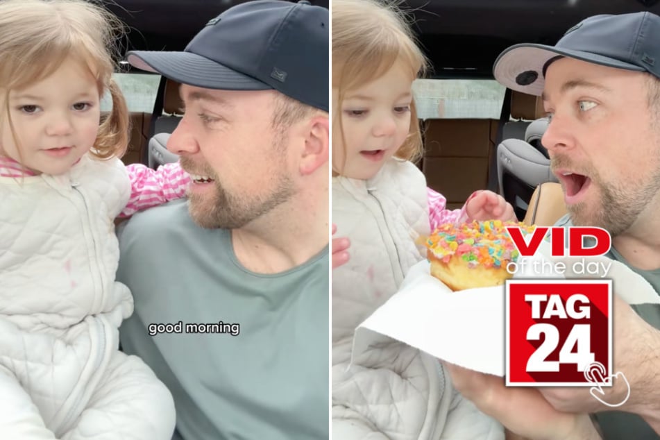 viral videos: Viral Video of the Day for March 1, 2026: Dad surprises daughter with donut in adorable TikTok