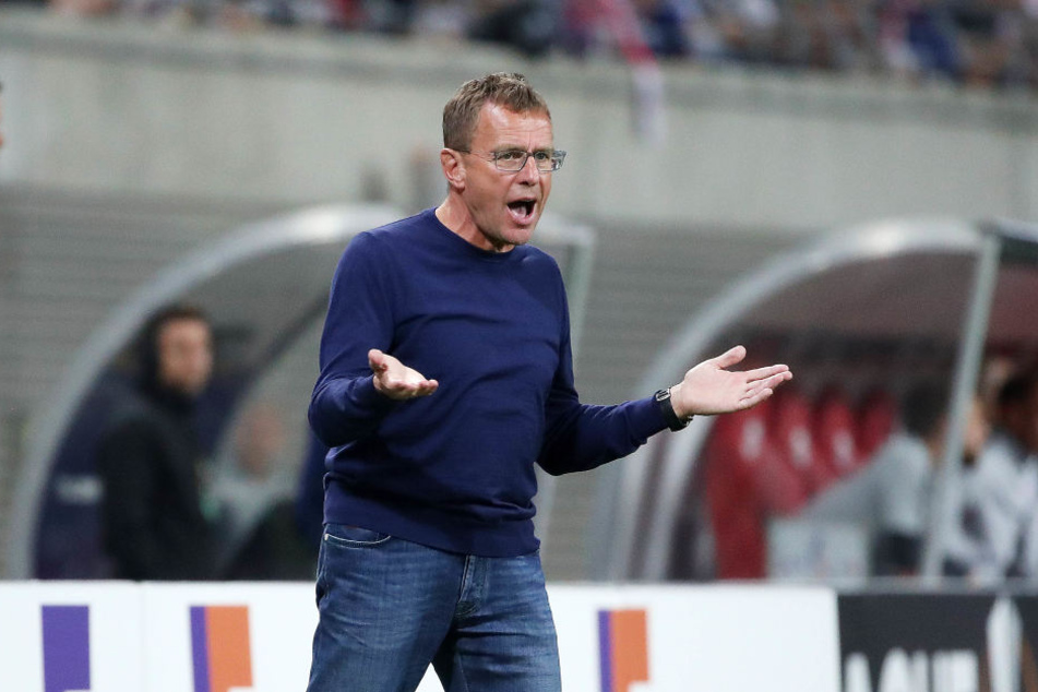 Beschrieb den Auftritt seiner Mannschaft in den ersten 45 Minuten als "unterirdisch" und "Totalausfall": Leipzig-Trainer Ralf Rangnick.