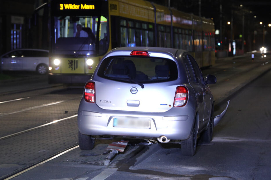 Der Fahrer übersah offenbar das Straßenschild.
