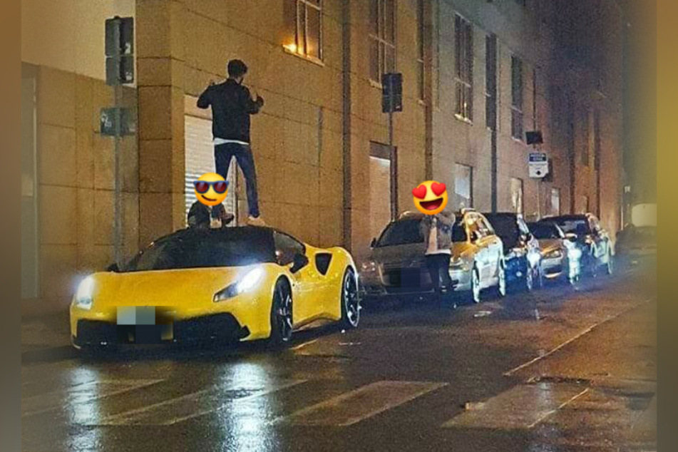 Die drei jungen Männer entschlossen sich spontan zu einem Fotoshooting mit dem Luxuswagen. Dumm nur, dass sie die Fotos auf Instagram posteten.