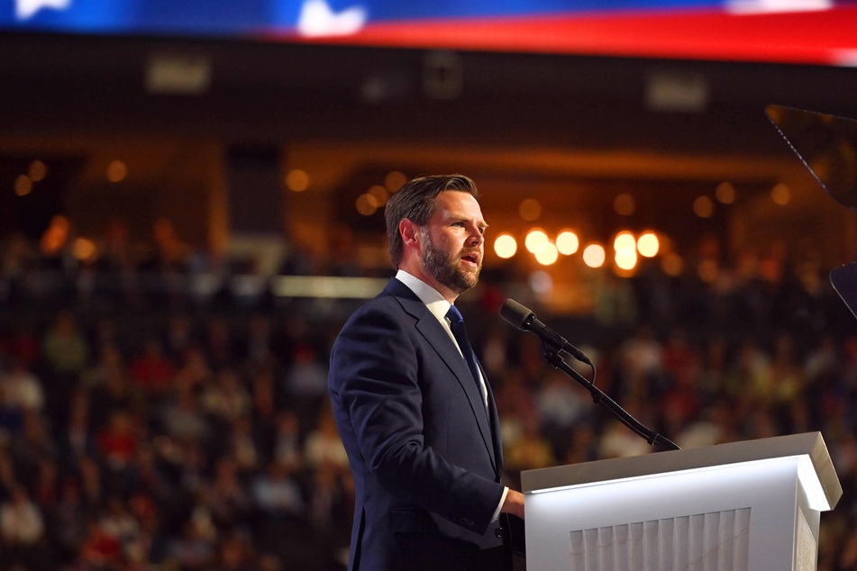 Donald Trump's recently appointed running mate, JD Vance, speaking at day 3 of the convention on Wednesday.