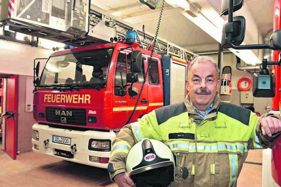 Karsten Hieke (57) ist seit 42 Jahren bei der Feuerwehr. Er organisiert den Festumzug zum 125-jährigen Jubiläum der Kameraden in Niedersedlitz.