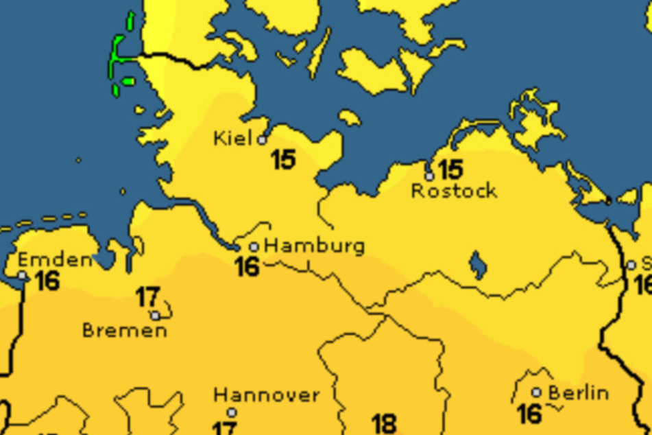 Zum Wochenende klart der Himmel endlich auf: Es wird sonnig bei 16 Grad.