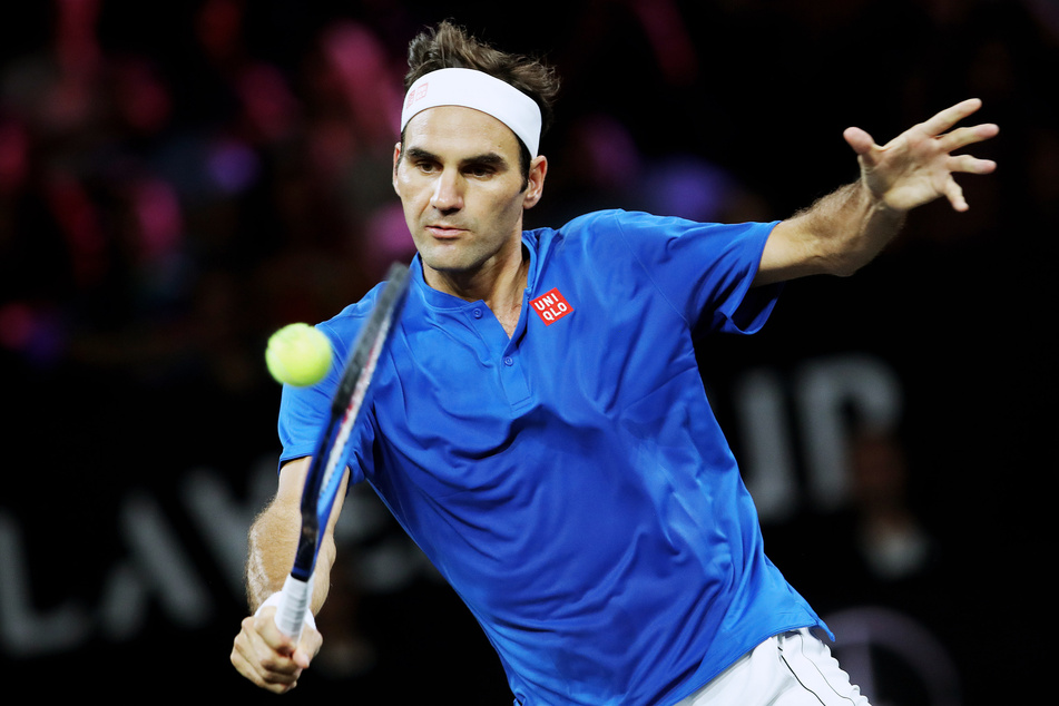 Roger Federer (41) 2019 beim Laver Cup in Genf in der Schweiz.