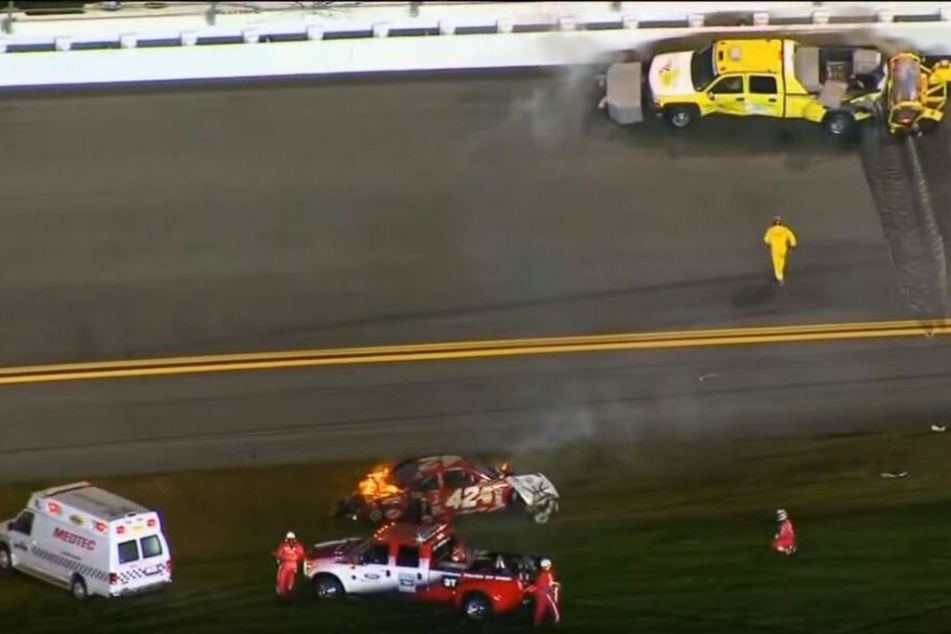 Juan-Pablo Montoya überstand 2012 einen Crash beim Daytona 500 unverletzt.