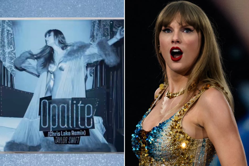 Taylor Swift has announced a house remix of Opalite – with help from fiancè Travis Kelce!