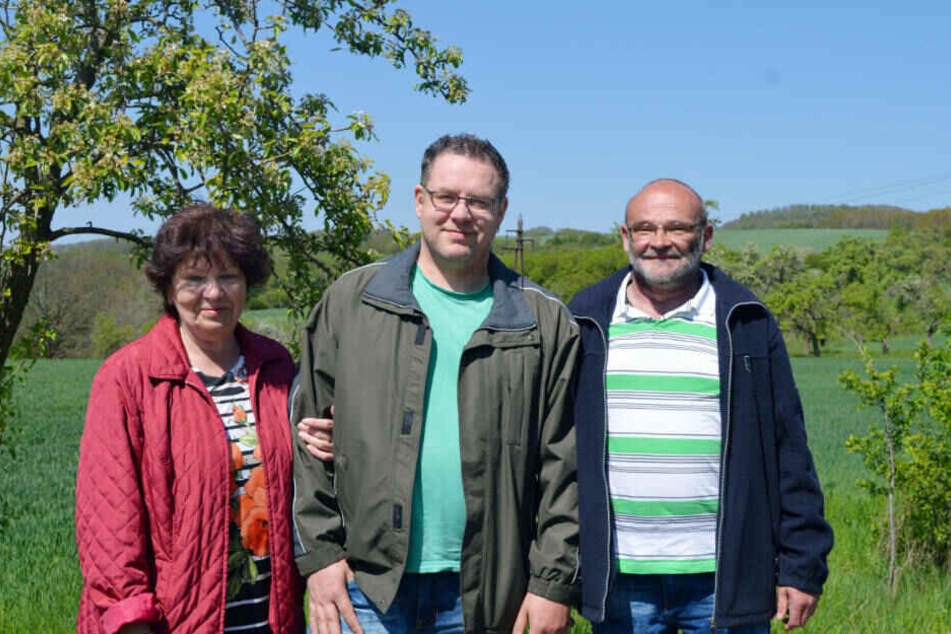 Mama Barbara, Markes und Papa Horst (l-r).