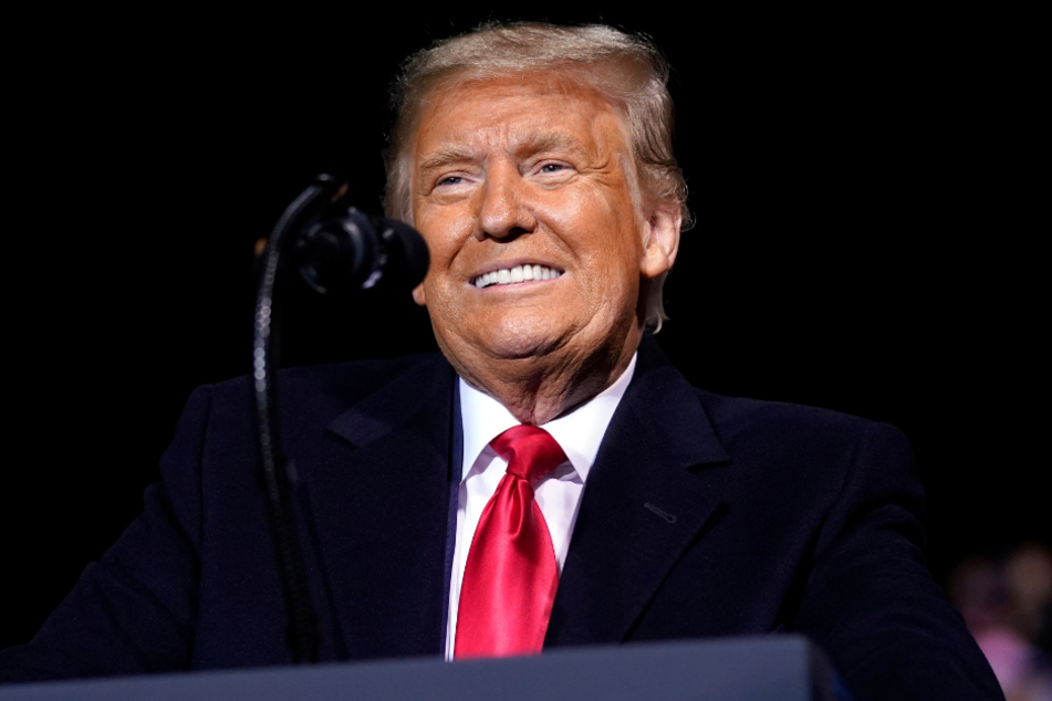 US-Präsiden Donald Trump (74) strahlt.
