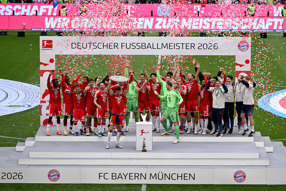 Jubel! Der FC Bayern ist Deutscher Meister 2025/26. Die Titel-Entscheidung war jedoch schon am 30. Spieltag gefallen.