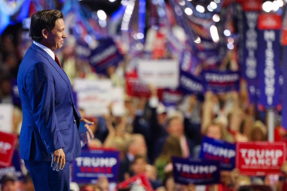 Florida Governor Ron DeSantis was another former Trump rival who appeared at the RNC to give his full backing to the Republican presidential nominee.