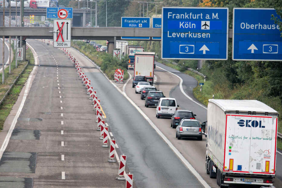 Die A1 und die A3 bilden das Autobahn-Kreuz Leverkusen. (Archivfoto).